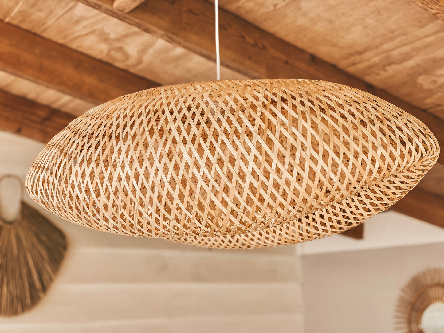 Bamboe Lamp Sunset M